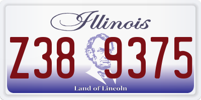 IL license plate Z389375