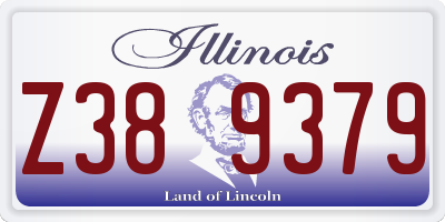 IL license plate Z389379