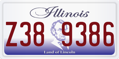 IL license plate Z389386