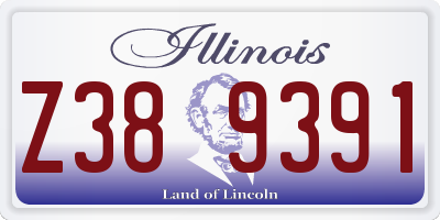 IL license plate Z389391