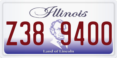 IL license plate Z389400