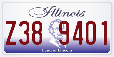 IL license plate Z389401