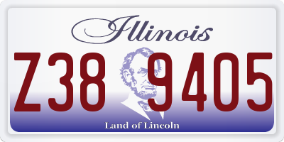 IL license plate Z389405