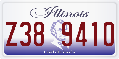 IL license plate Z389410