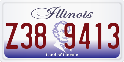 IL license plate Z389413