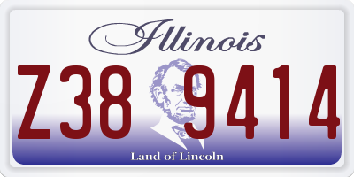 IL license plate Z389414