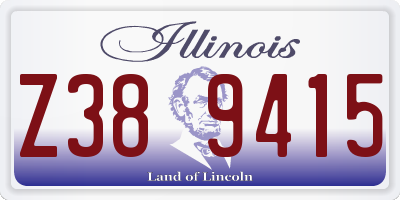 IL license plate Z389415