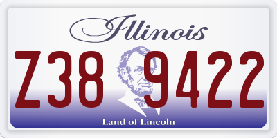 IL license plate Z389422