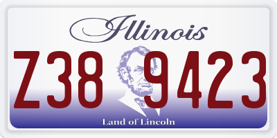 IL license plate Z389423
