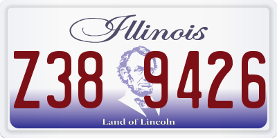 IL license plate Z389426