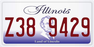 IL license plate Z389429