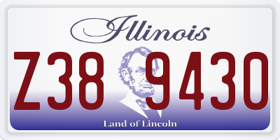 IL license plate Z389430