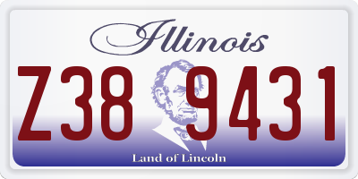 IL license plate Z389431