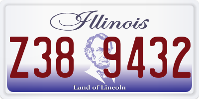 IL license plate Z389432
