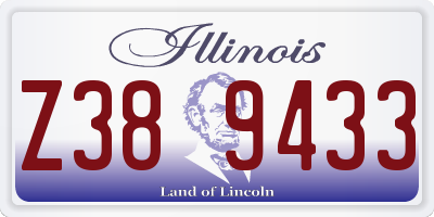 IL license plate Z389433