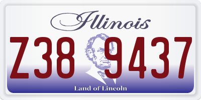 IL license plate Z389437