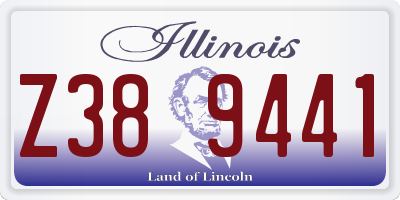 IL license plate Z389441