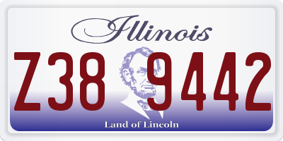 IL license plate Z389442