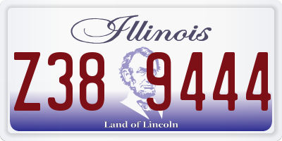 IL license plate Z389444