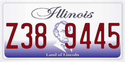 IL license plate Z389445