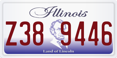 IL license plate Z389446