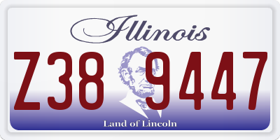 IL license plate Z389447