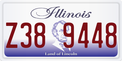 IL license plate Z389448