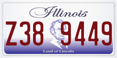 IL license plate Z389449