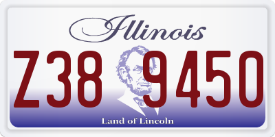 IL license plate Z389450