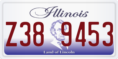 IL license plate Z389453