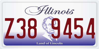 IL license plate Z389454