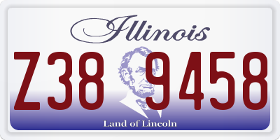 IL license plate Z389458