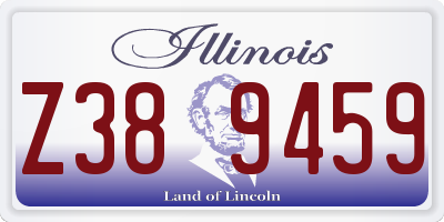IL license plate Z389459