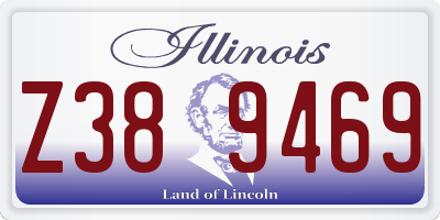 IL license plate Z389469