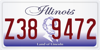 IL license plate Z389472