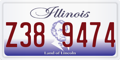 IL license plate Z389474