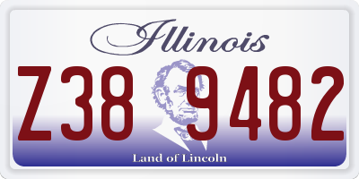 IL license plate Z389482