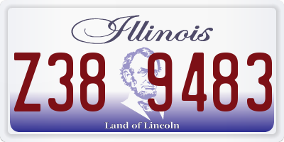 IL license plate Z389483