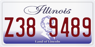 IL license plate Z389489