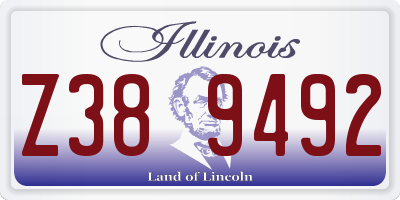 IL license plate Z389492