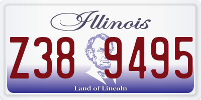 IL license plate Z389495