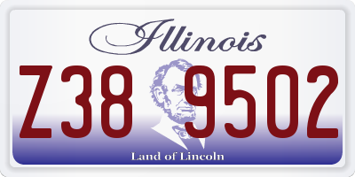IL license plate Z389502
