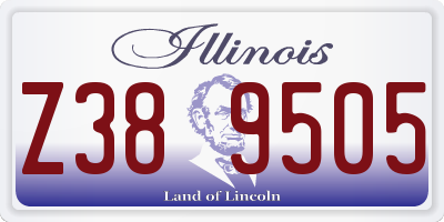 IL license plate Z389505