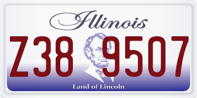 IL license plate Z389507