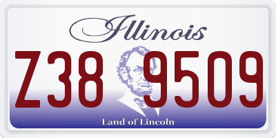 IL license plate Z389509