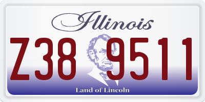 IL license plate Z389511