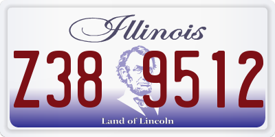 IL license plate Z389512