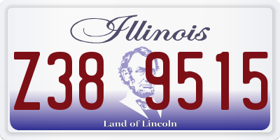 IL license plate Z389515