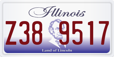 IL license plate Z389517