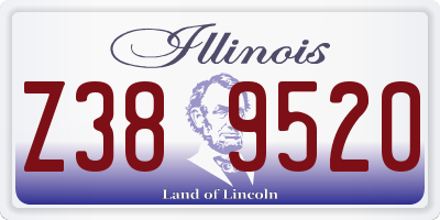 IL license plate Z389520